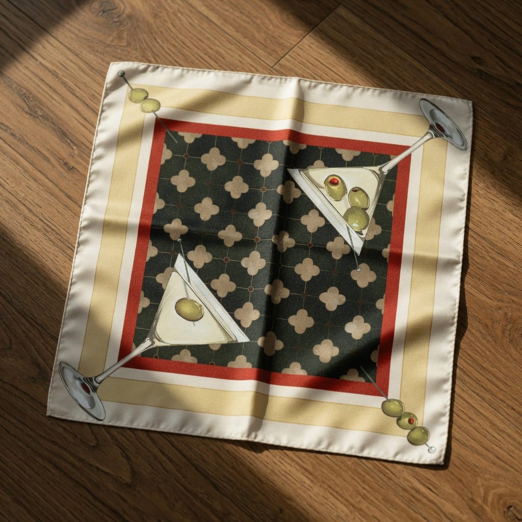 Martini | Yellow, Burgundy & Forest Green | 65cm